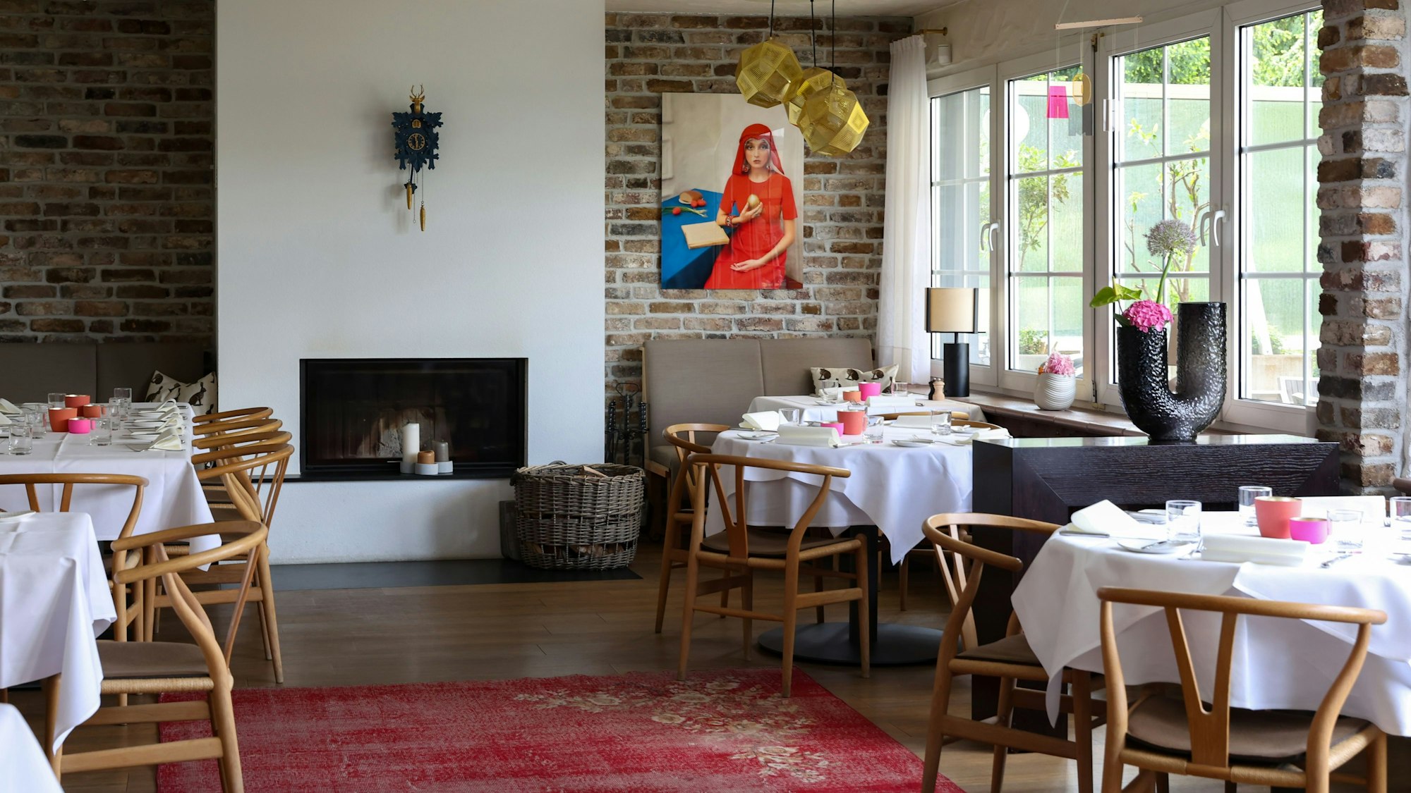 Innenraum des Restaurants Haus am Park in Leverkusen