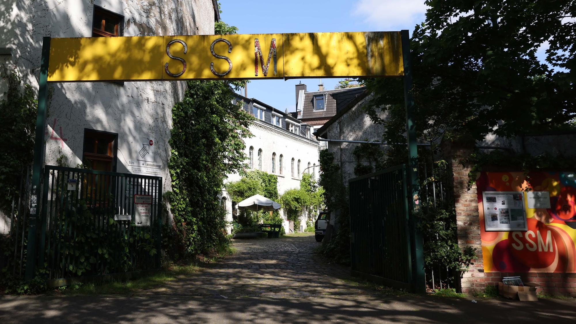 Das Gelände der Sozialistischen Selbsthilfe Mülheim.
