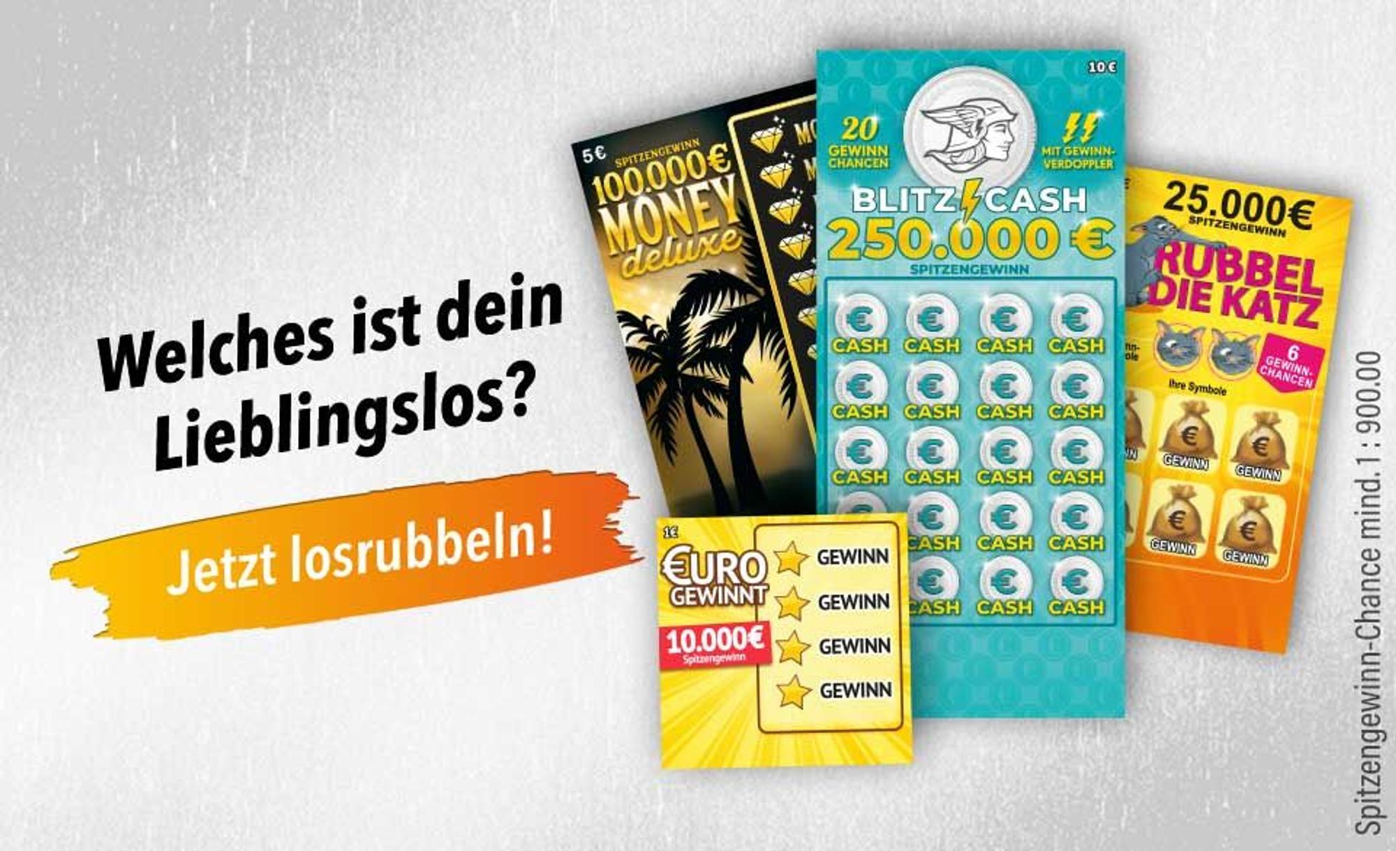 Rubbellose von WestLotto.