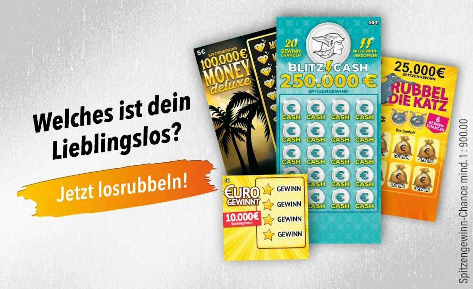 Rubbellose von WestLotto.