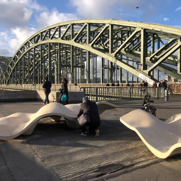 Die Hohenzollernbrücke war eine halbe Stunde lang gesperrt.