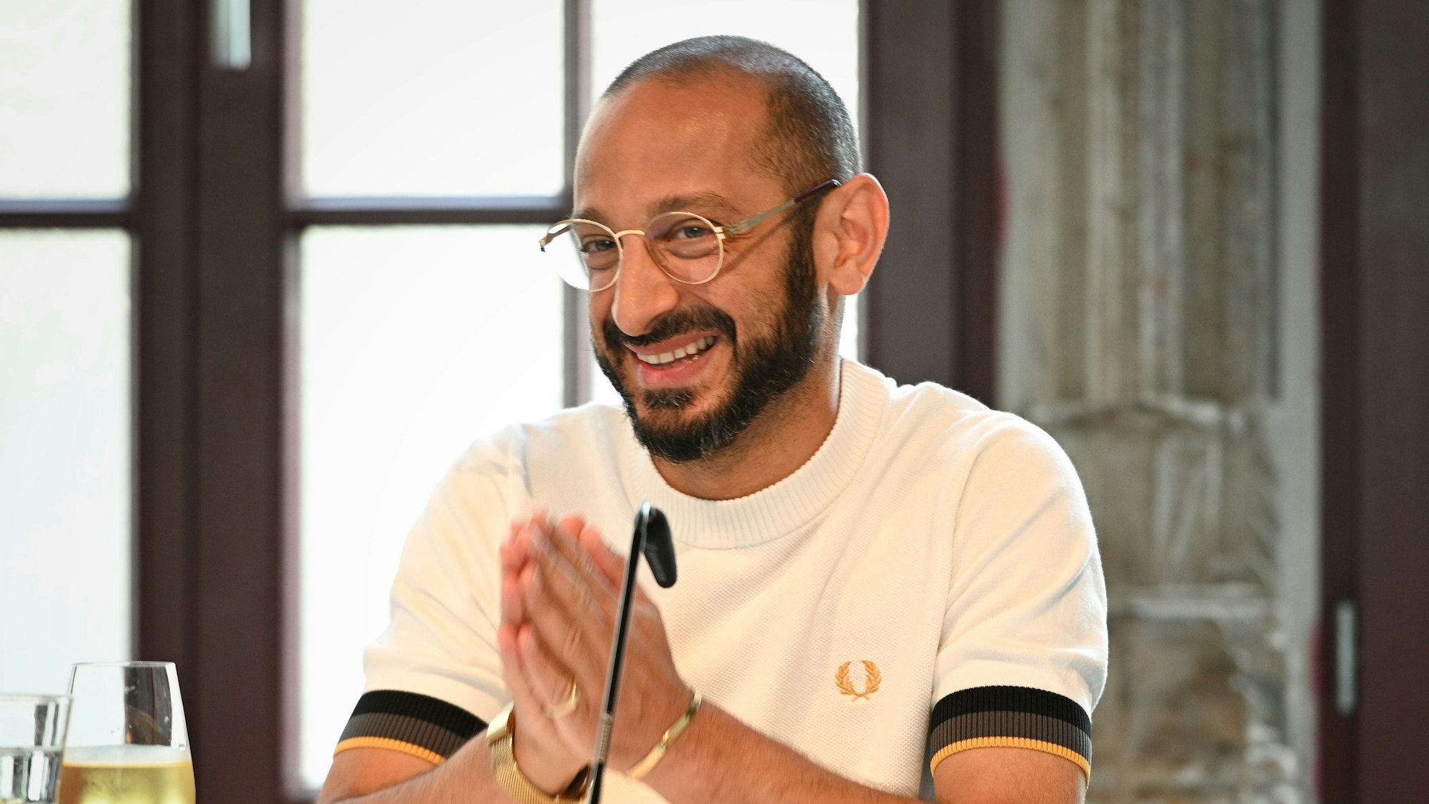 Literaturhaus: Autor Behzad Karim Khani.