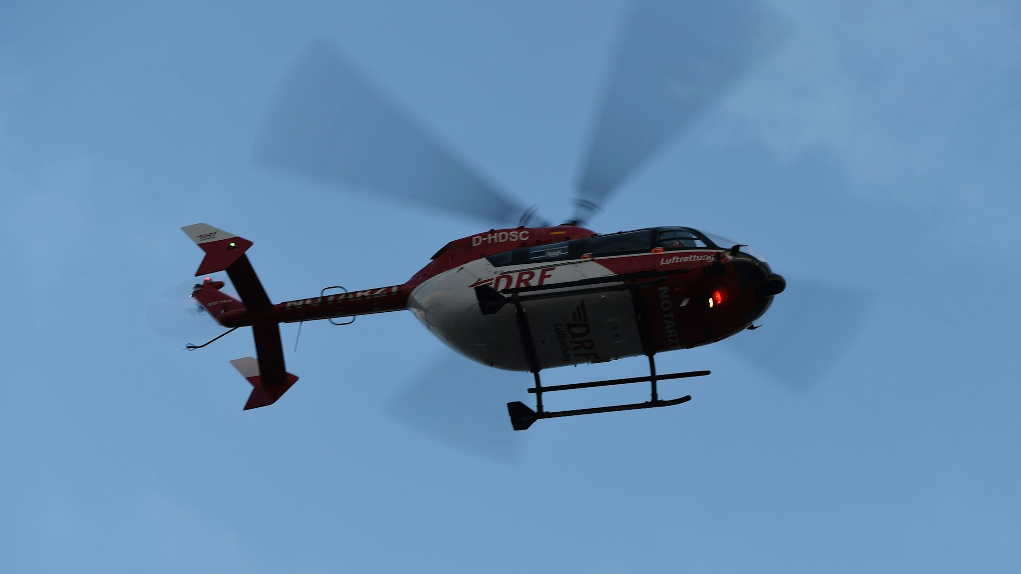 Ein Rettungshubschrauber im Einsatz