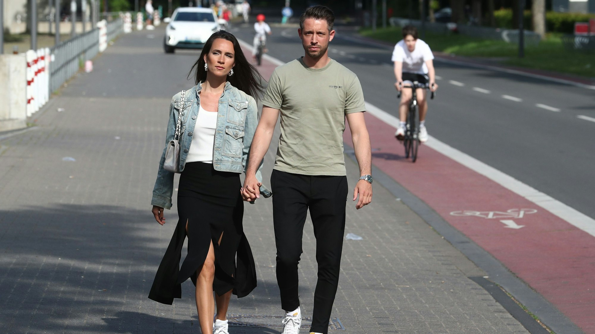 1. FC Köln, Saisonabschlussfeier, Mark Uth mit Ehefrau Franziska Bild: Herbert Bucco