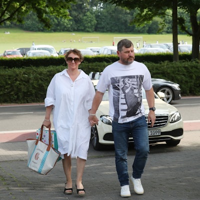 1. FC Köln, Saisonabschlussfeier, Steffen Baumgart mit Frau Katja (1. FC Köln). 28.05.2023, Bild: Herbert Bucco