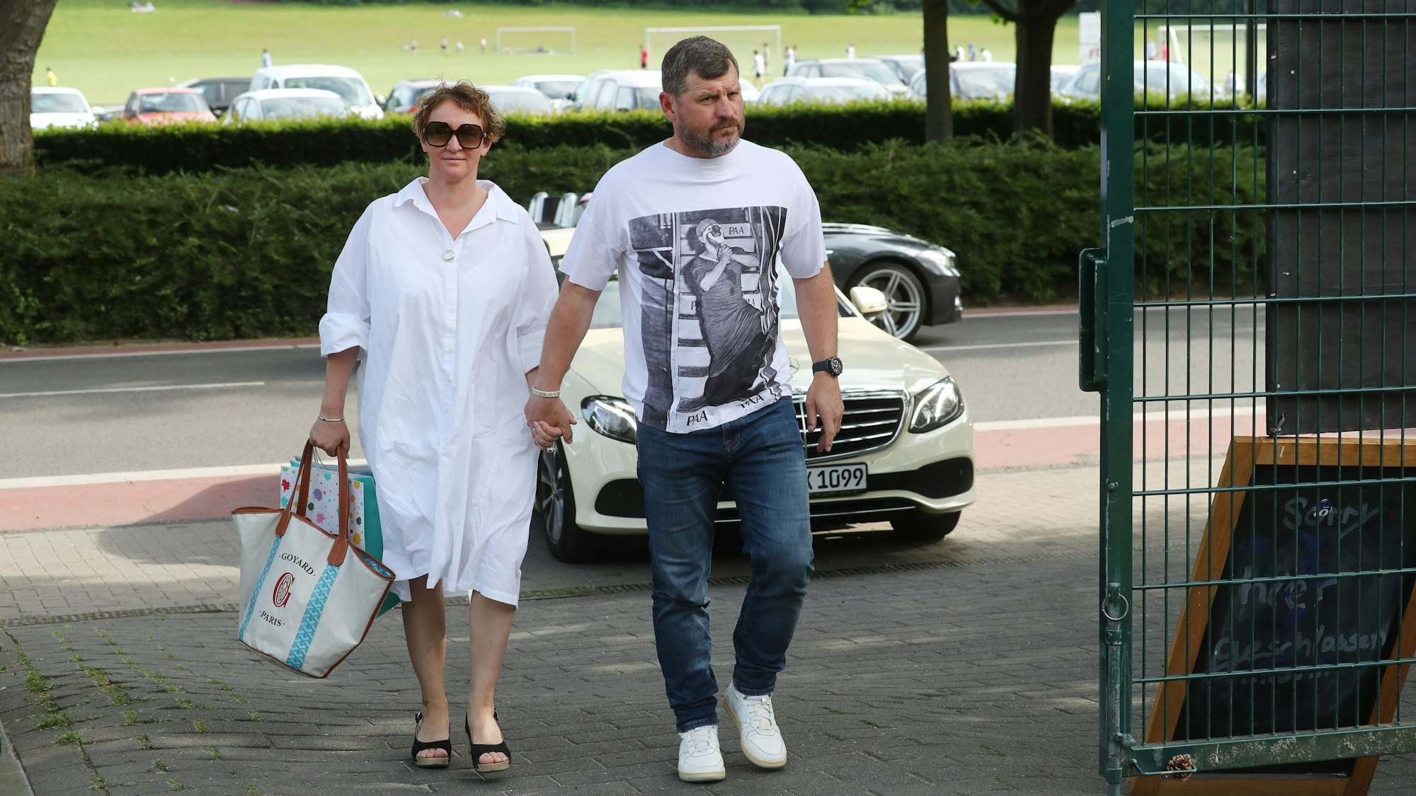 1. FC Köln, Saisonabschlussfeier, Steffen Baumgart mit Frau Katja (1. FC Köln). 28.05.2023, Bild: Herbert Bucco