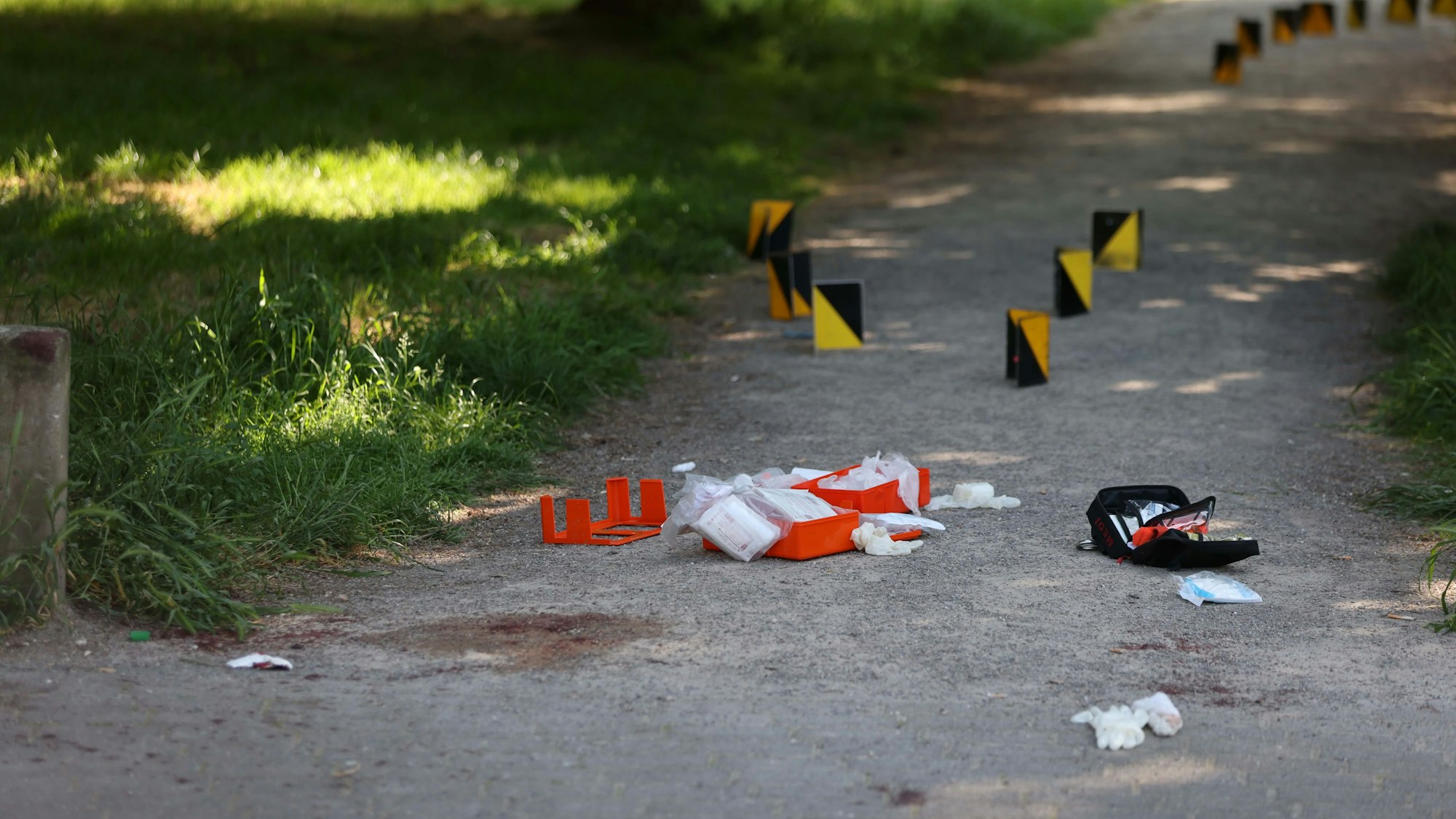 Spuren einer schrecklichen Bluttat: Ende Mai wurde ein 35-Jähriger durch einen Kopfschuss getötet.