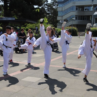Im Sportzentrum des Mendener Schulzentrums hatte die Gutenbergschule das Integrationssportfest „Sport fairbindet“ veranstaltet.