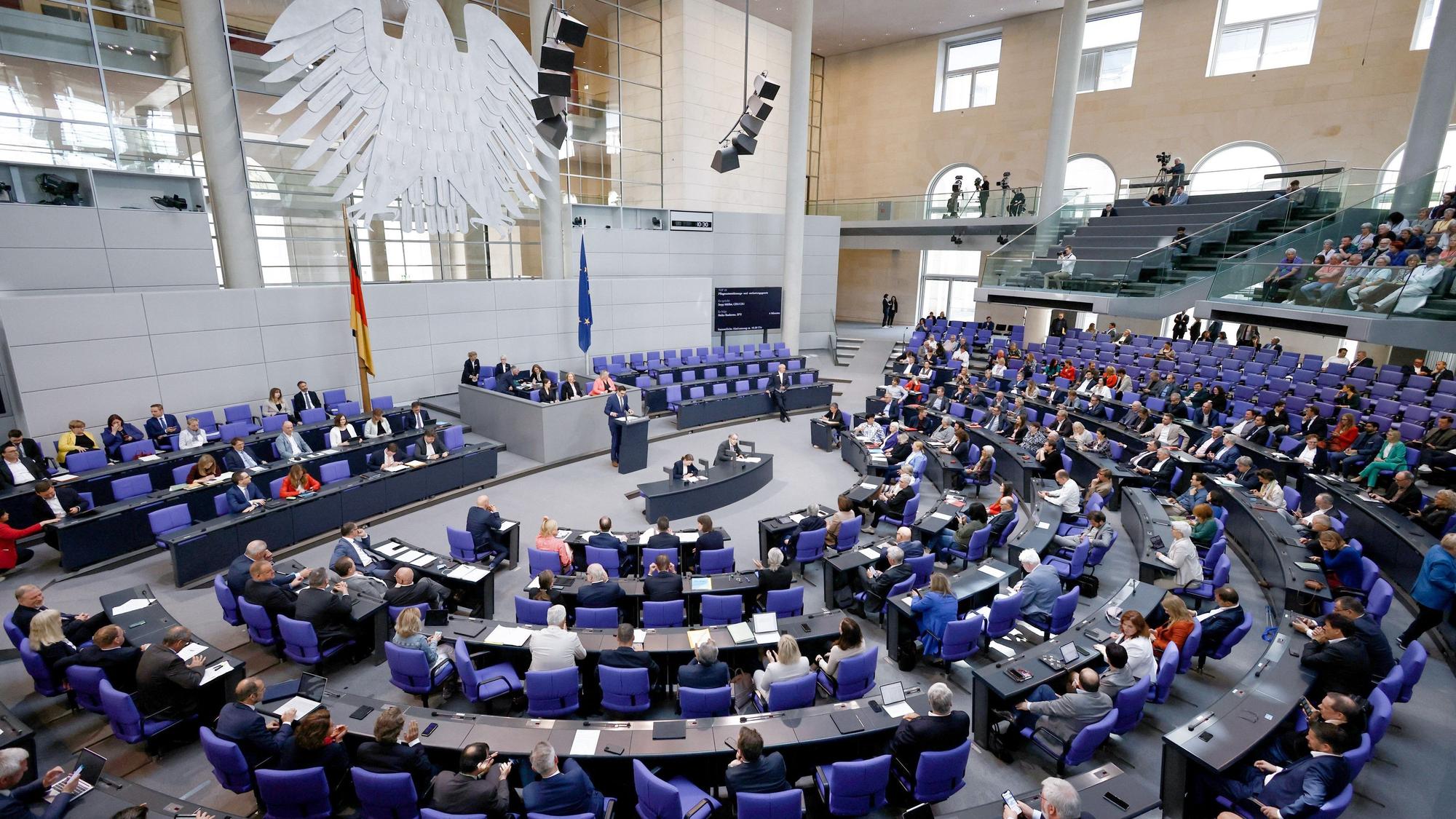 Debatte bei der Sitzung des Deutschen Bundestages.