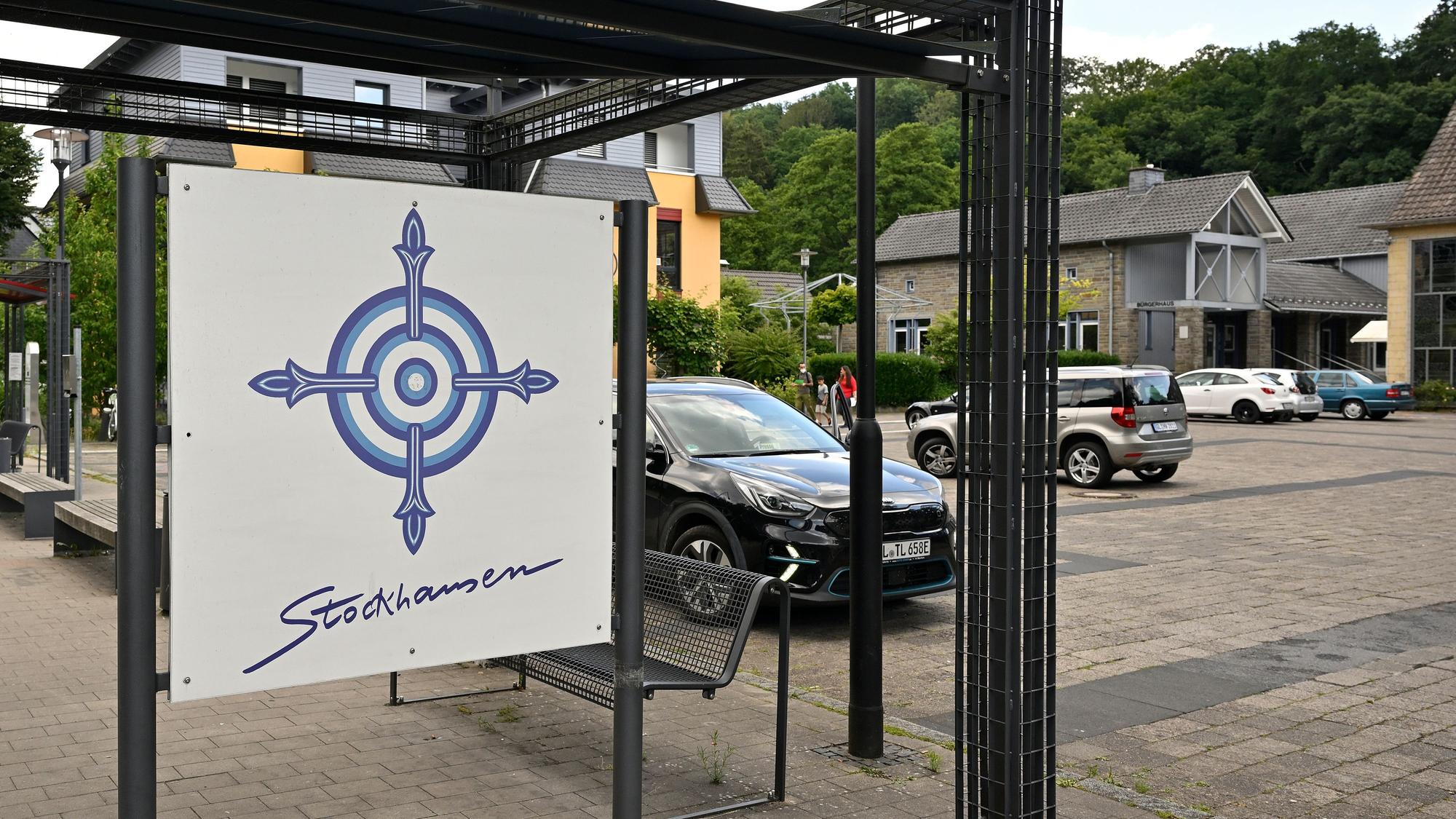 Das Foto zeigt den Karlheinz-Stockhausen-Platz Kürten