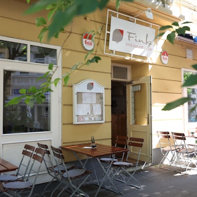 Außenbereich eines Restaurants