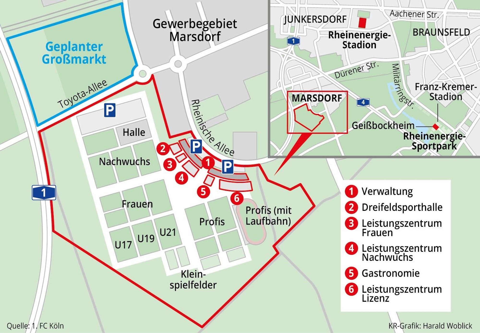 Pläne für Marsdorf, 1. FC Köln