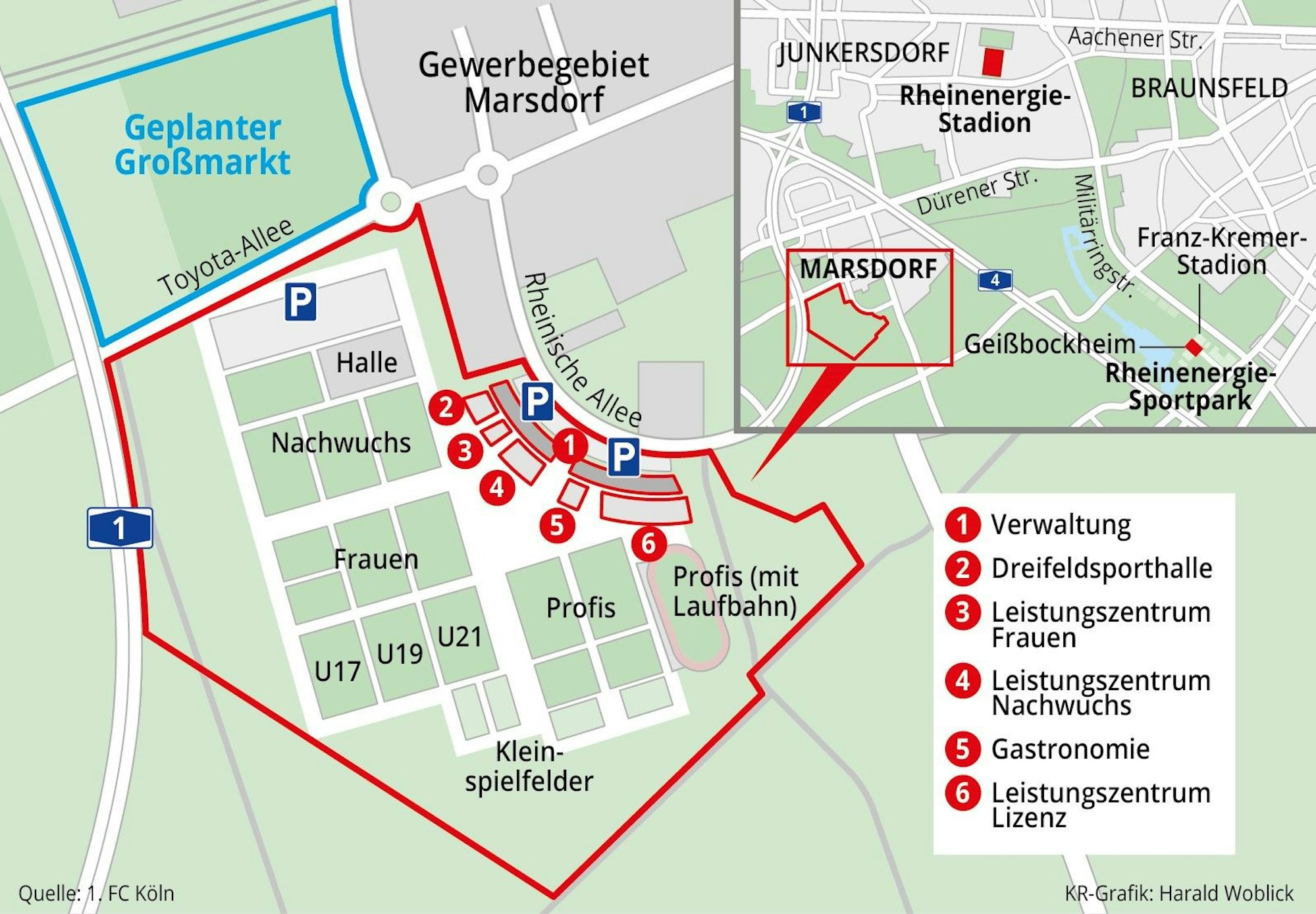 Pläne für Marsdorf, 1. FC Köln
