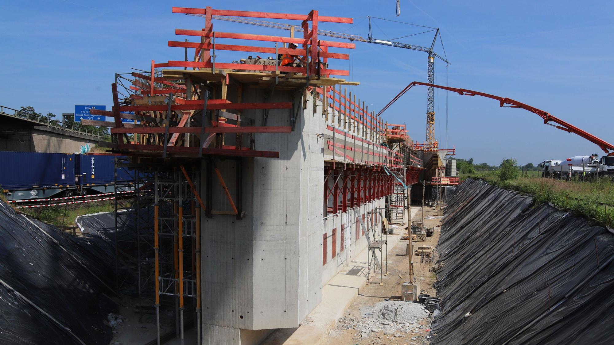Blick auf die Baustelle.