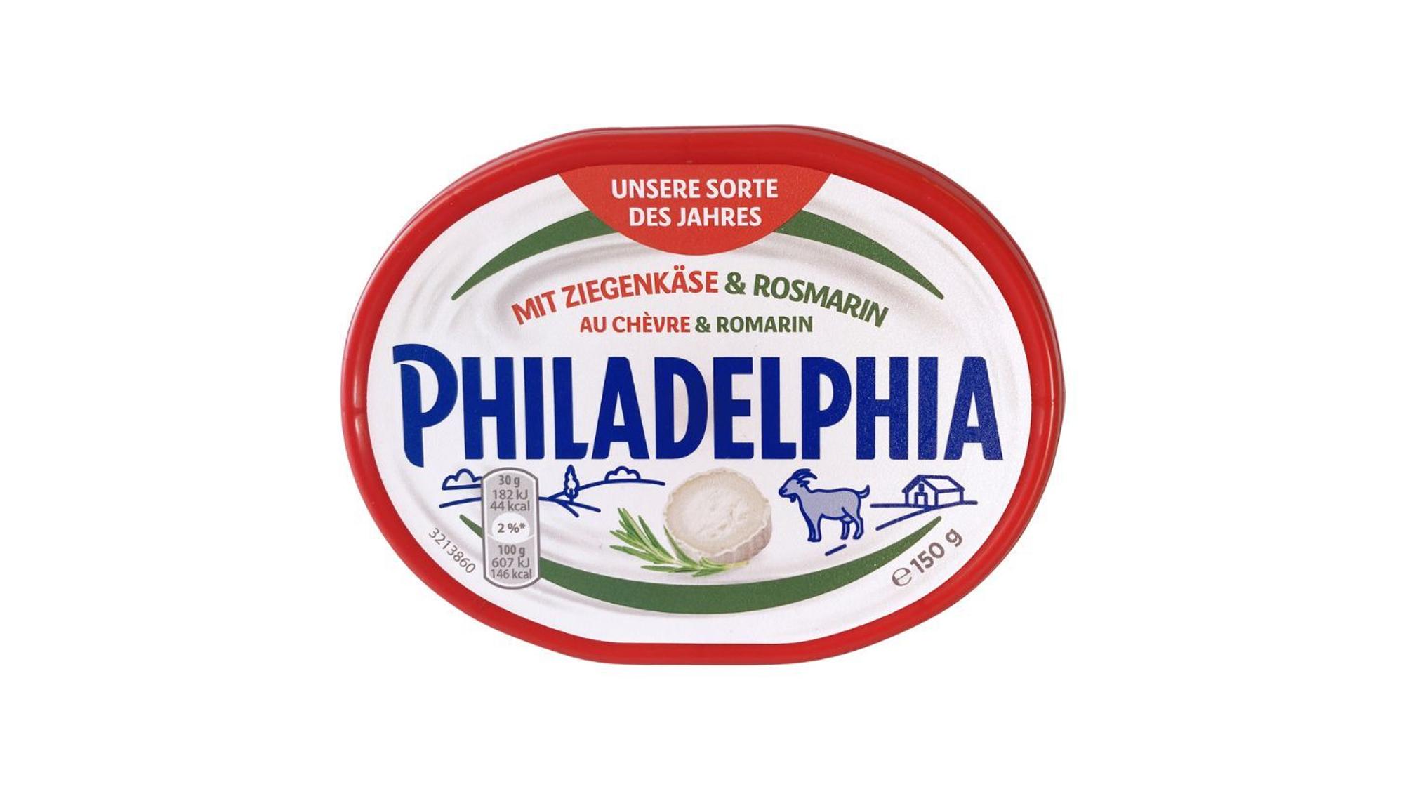 Nominiert für Negativ-Preis „Goldener Windbeutel“: Frischkäse Philadelphia Ziegenkäse