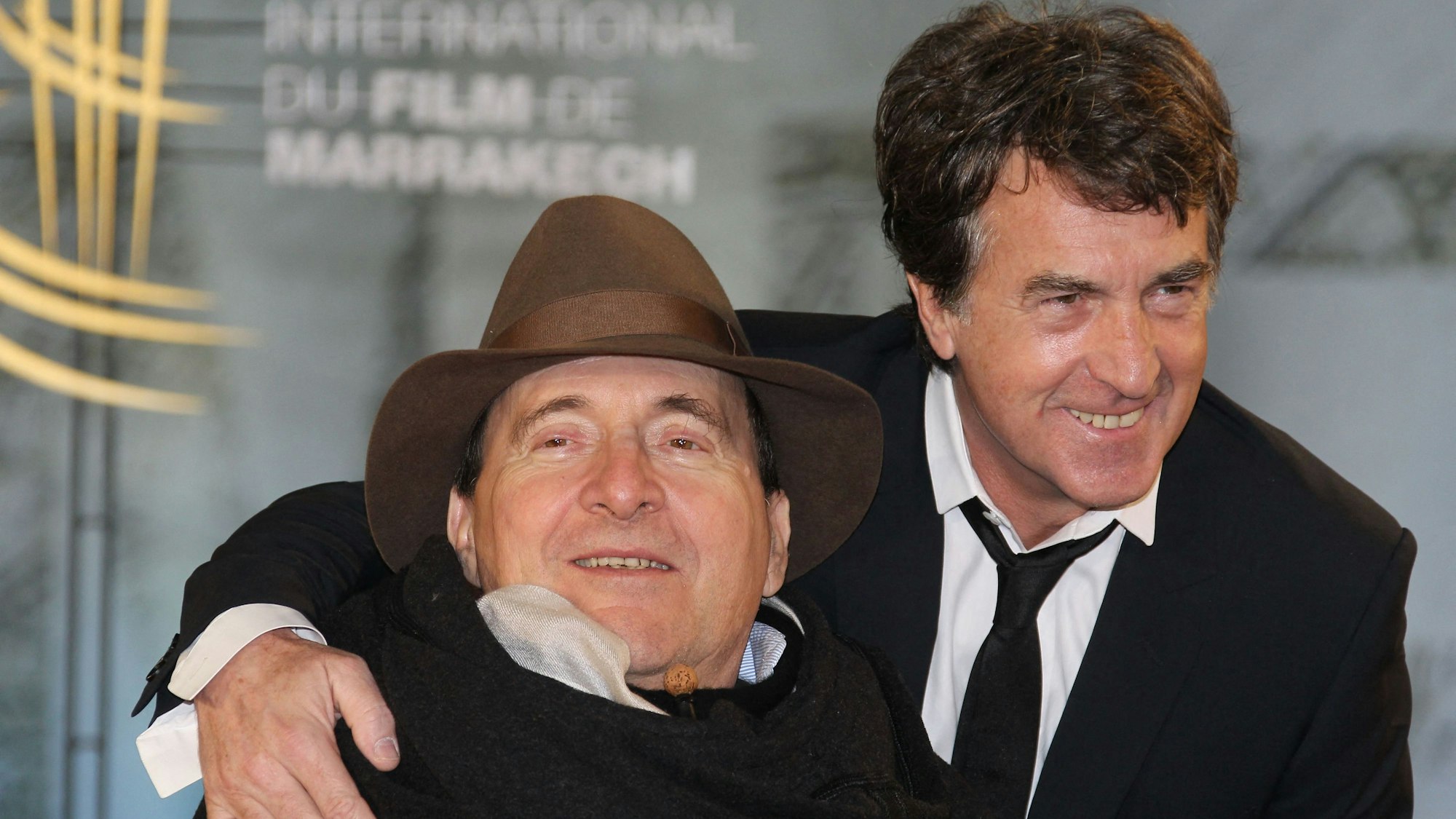 Der französische Schauspieler Francois Cluzet zusammen mit dem französischen Geschäftsmann Philippe Pozzo Di Borgo, der Vorlage für „Ziemlich beste Freunde“ war.