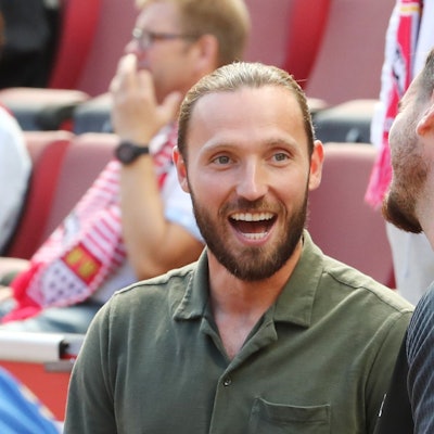 1.FC Köln vs. VFB Stuttgart, 4. Spieltag, 28.08.2022, 15.30 Uhr, von links: Marco Höger, Max Weuthen (1. FC Köln) , Bild: Herbert Bucco