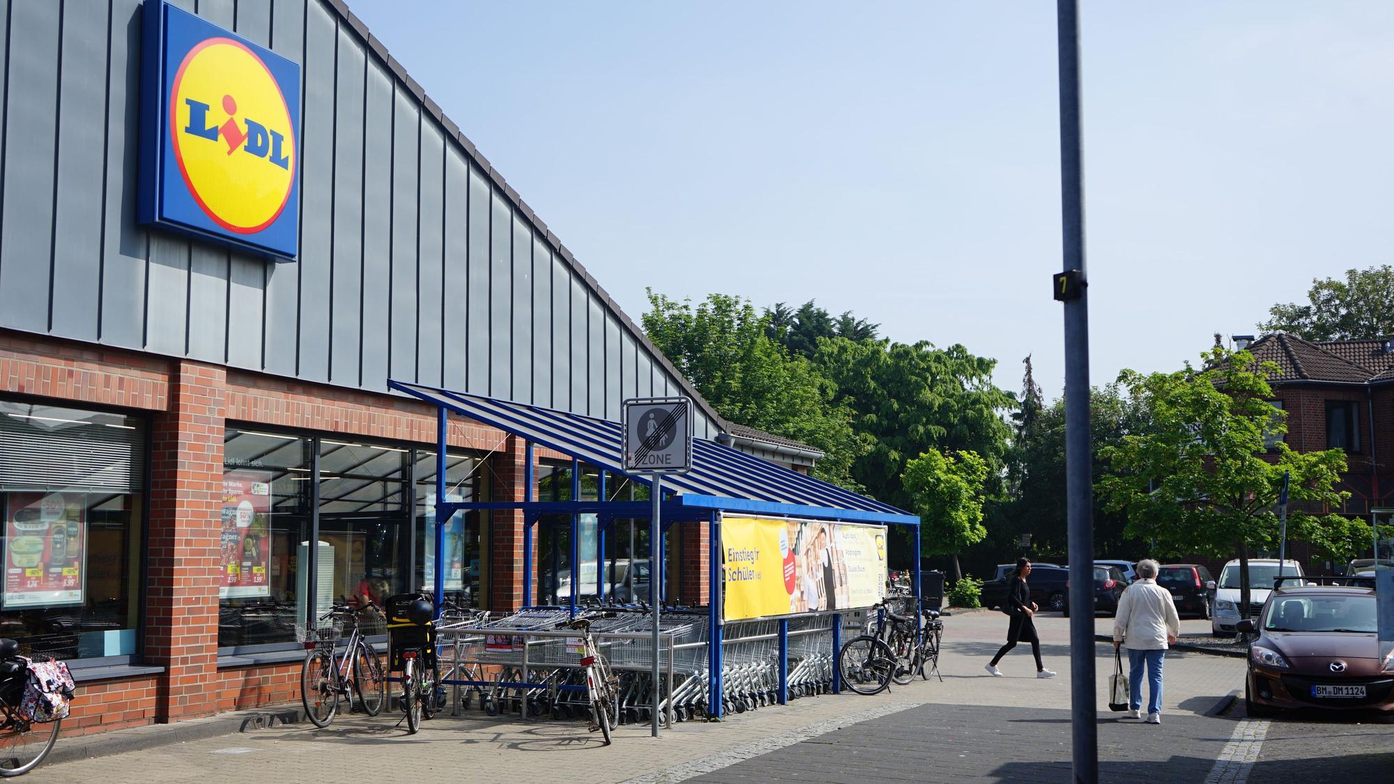 Das Foto zeigt einen Lidl.