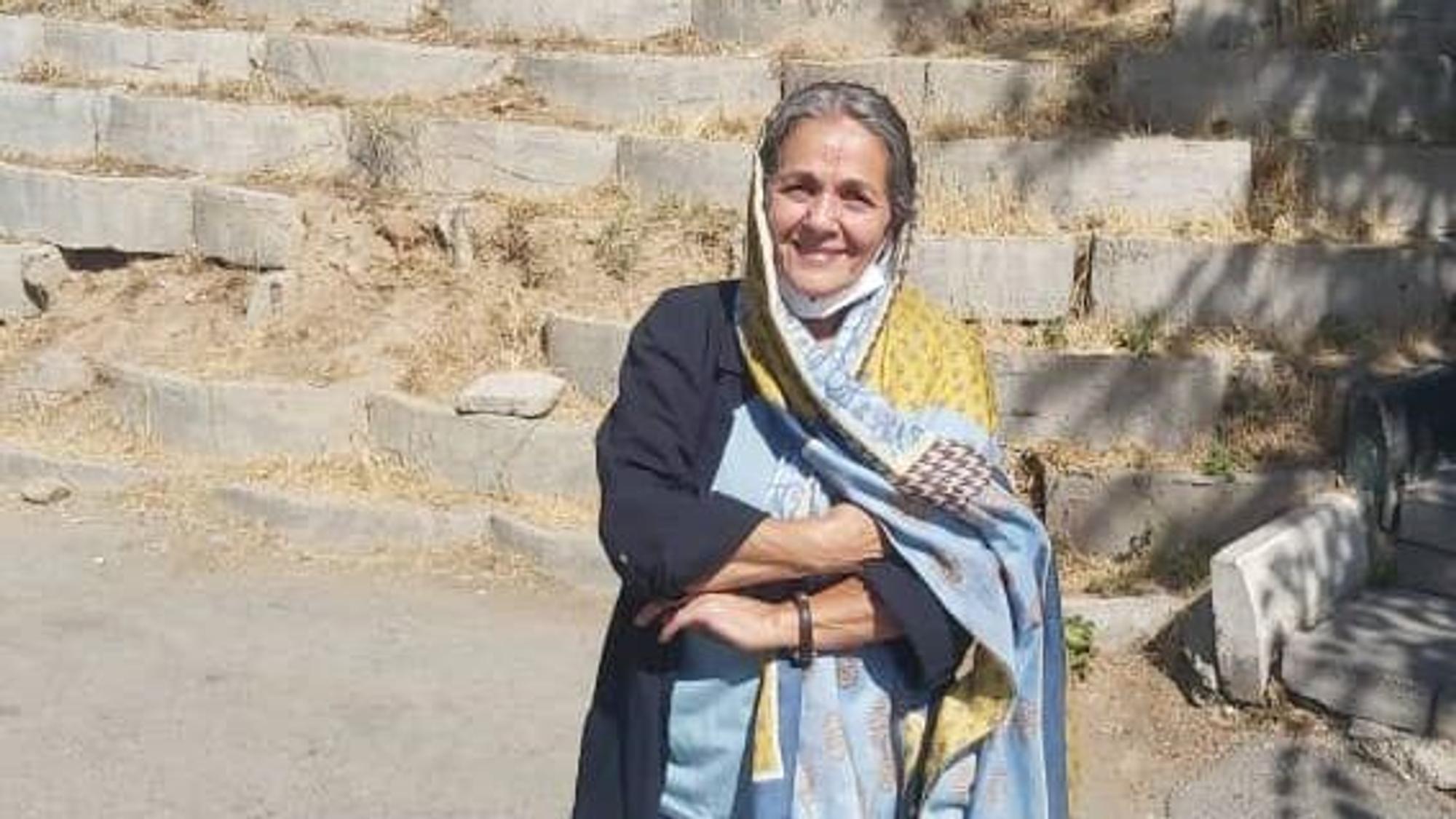 Nahid Taghavi vor dem Evin-Gefängnis (Archivbild)