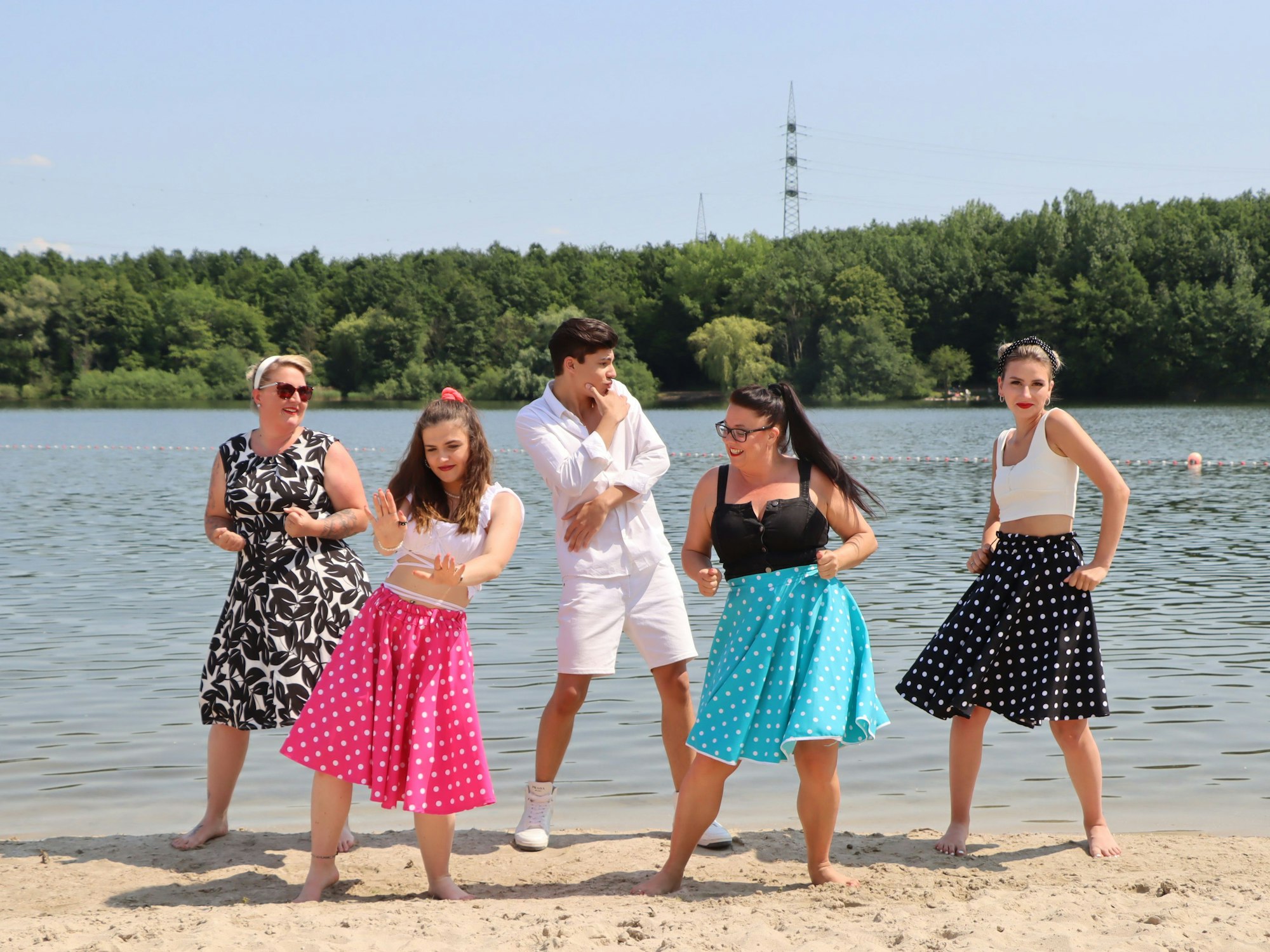 Tänzer am Otto-Maigler-See in Hürth.