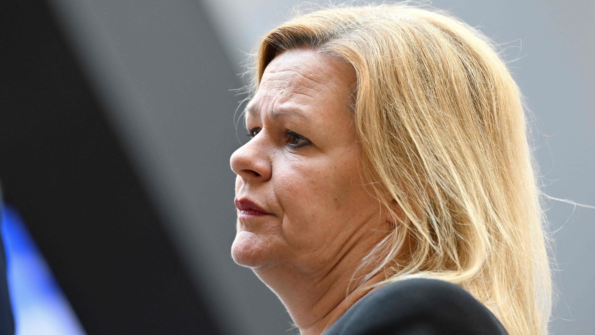 Es ist Nancy Faeser zu sehen.