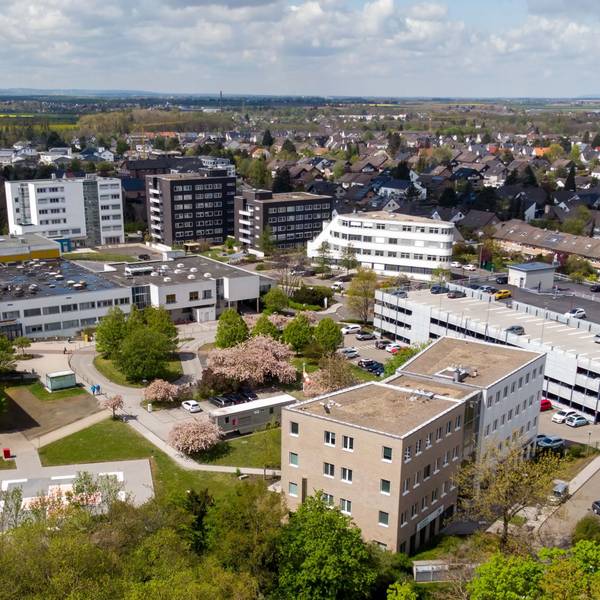 Luftaufnahme des Marien-Hospitals in Euskirchen.