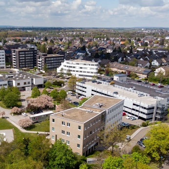 Das Luftbild zeigt das Marien-Hospital in Euskirchen.