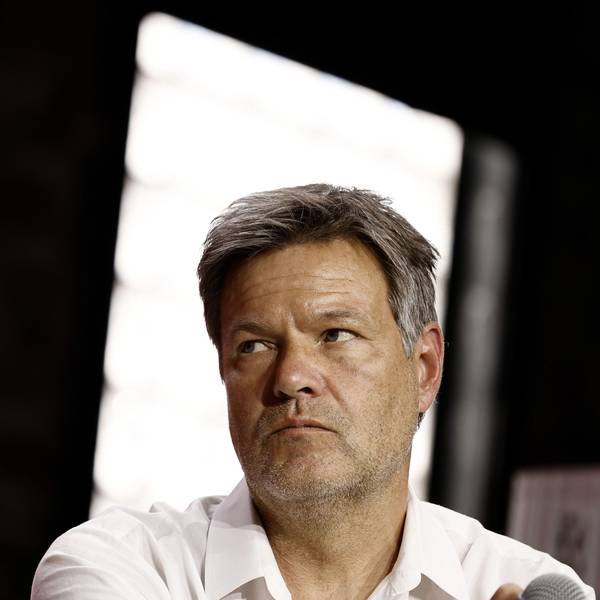 7. Juni 2023, Berlin: Robert Habeck (Bündnis 90/Die Grünen), Vizekanzler und Bundesminister für Wirtschaft und Klimaschutz, bei einem Gespräch zum Thema „Angebot und Nachfrage“· während der Digital-Konferenz „Republica“.