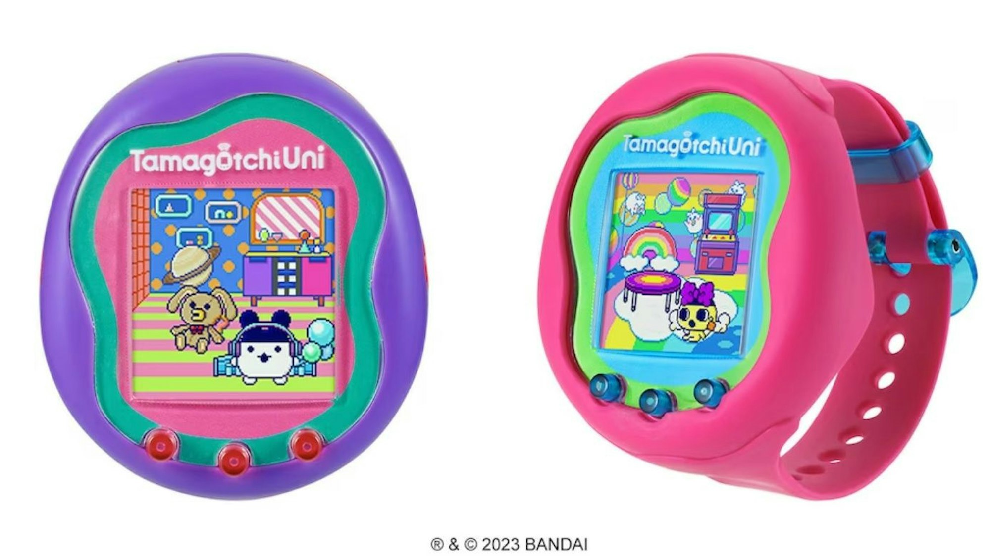 Tamagotchi Uni: Das Kult-Spielzeug aus den Neunzigern bekommt eine Neuauflage und kann künftig auch wie eine Uhr am Arm getragen werden.