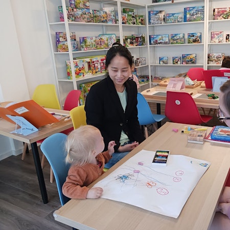 Familiencafe Glücksmomentum an der Scheerengasse in Siegburg, Inhaberin Seojin Hinkelmann