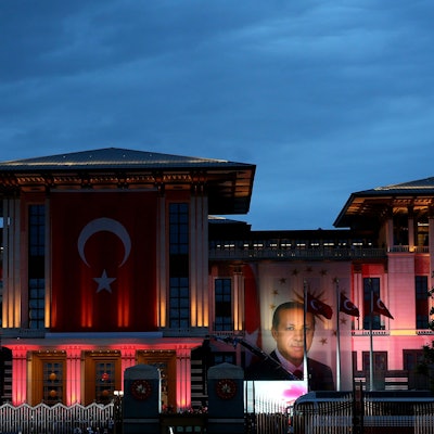 Der Präsidenten Palast in Ankara.