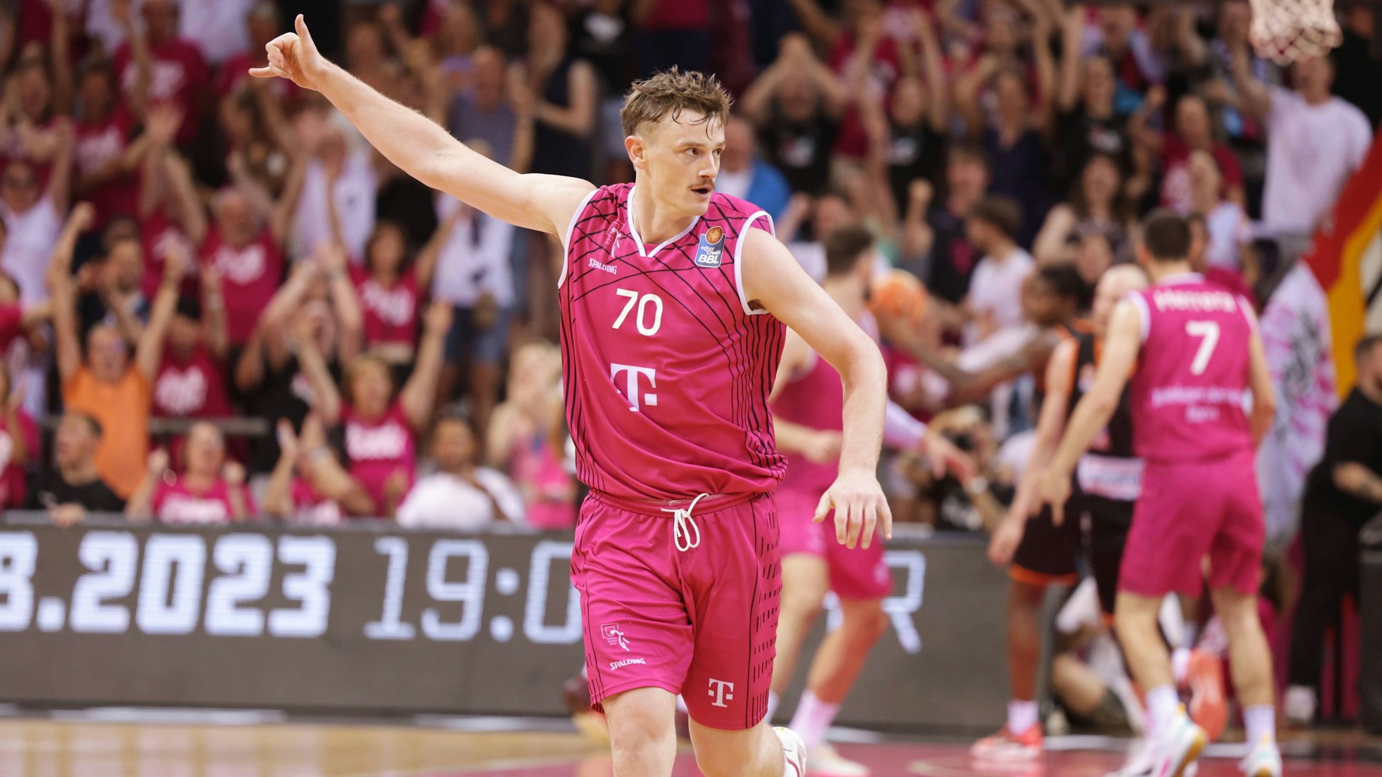 Finn Delany / Telekom Baskets Bonn vs. ratiopharm Ulm , Playoffs Finale Spiel 2 *** Finn Delany Telekom Baskets Bonn vs ratiopharm Ulm , Playoffs Final Game 2