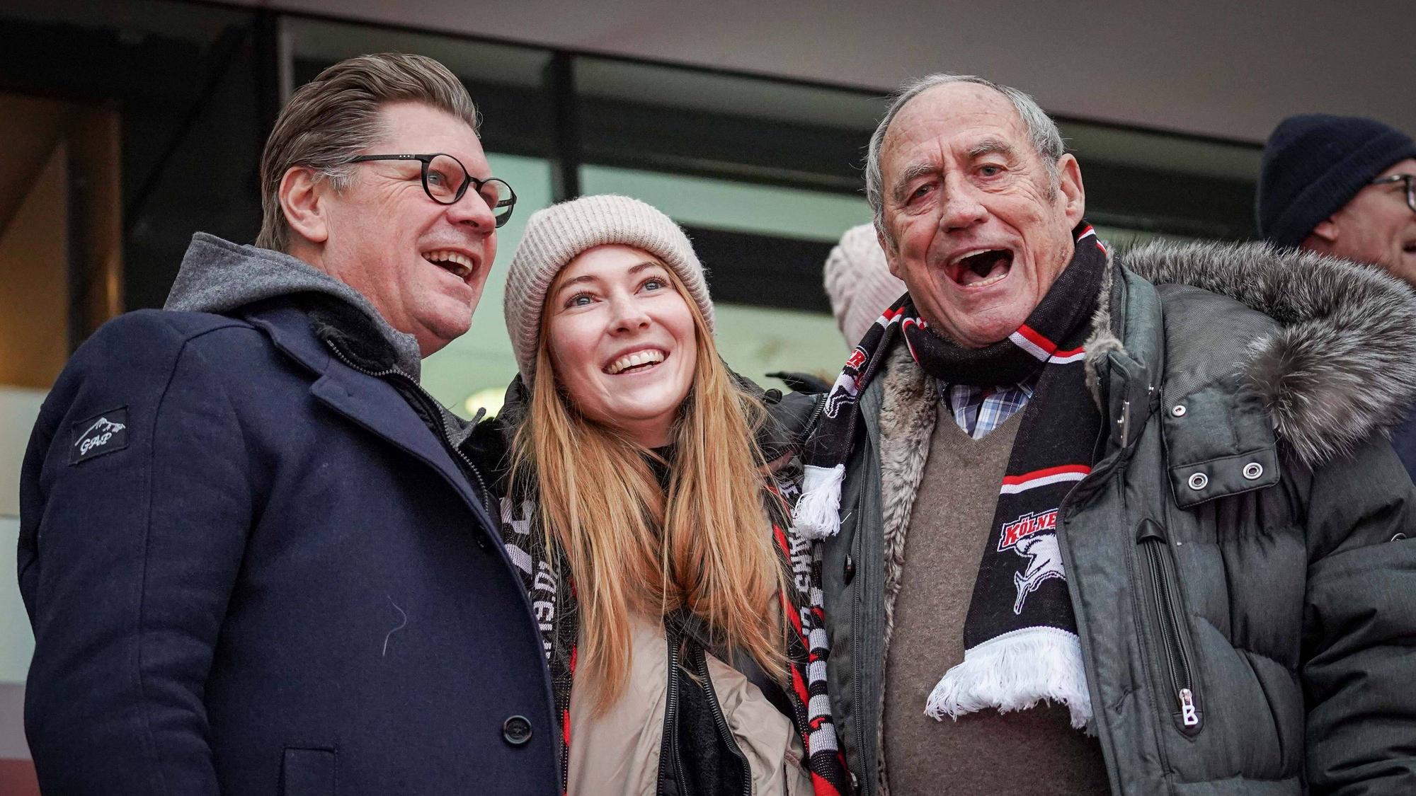 Peppi Heiß mit Tochter Stella und Detlef Langemann