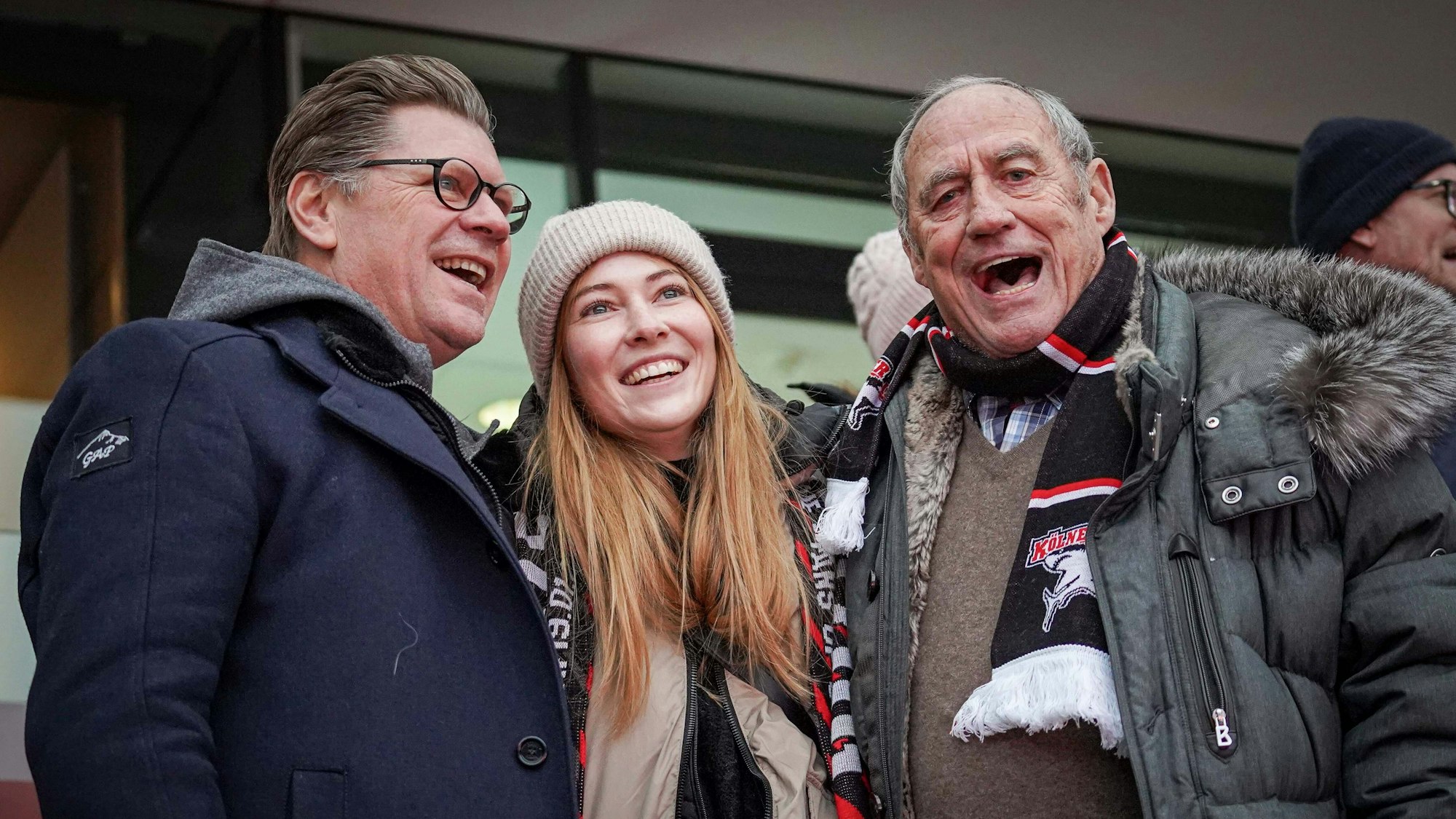 Peppi Heiß  mit Tochter Stella und Detlef Langemann