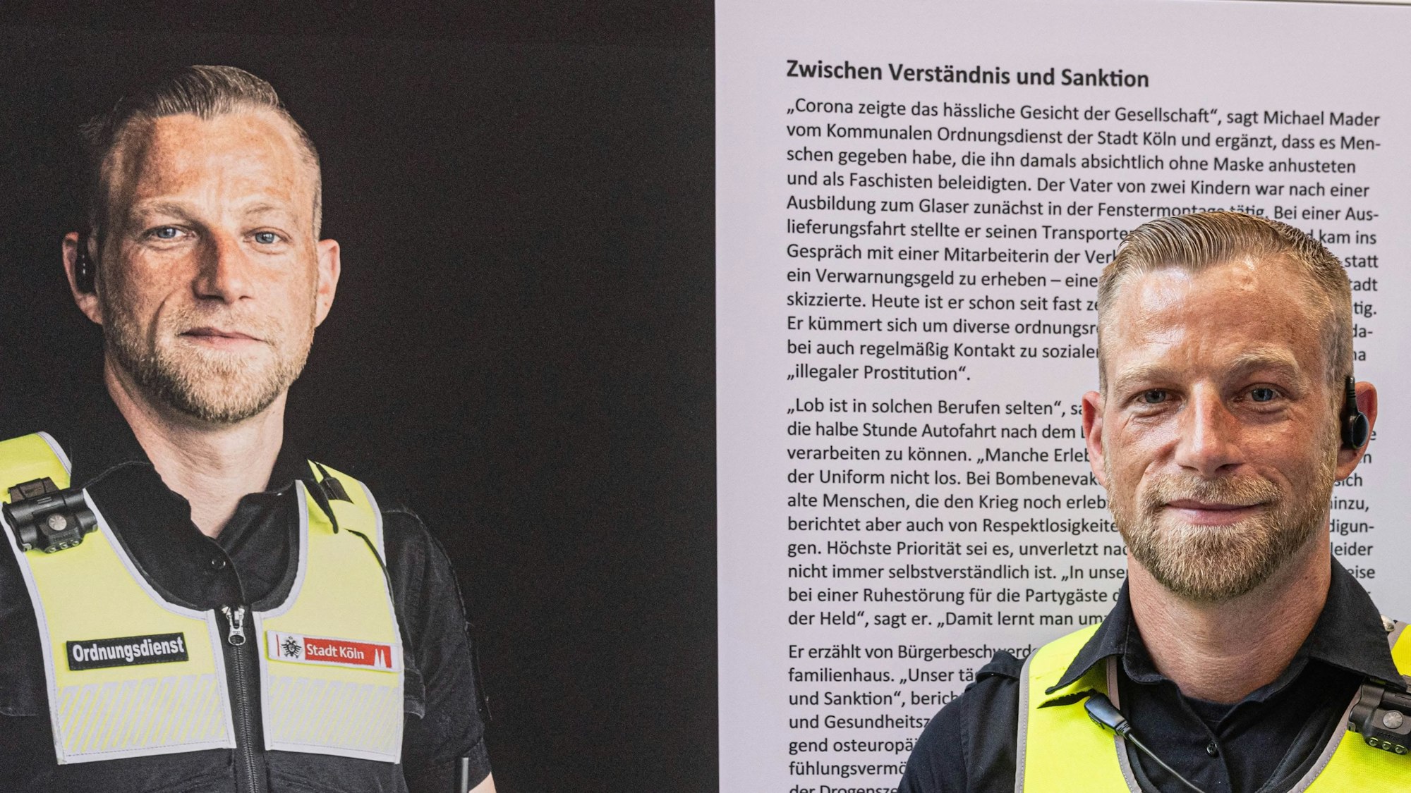 Michael Mader vom Kommunalen Ordnungsdienst der Stadt Köln