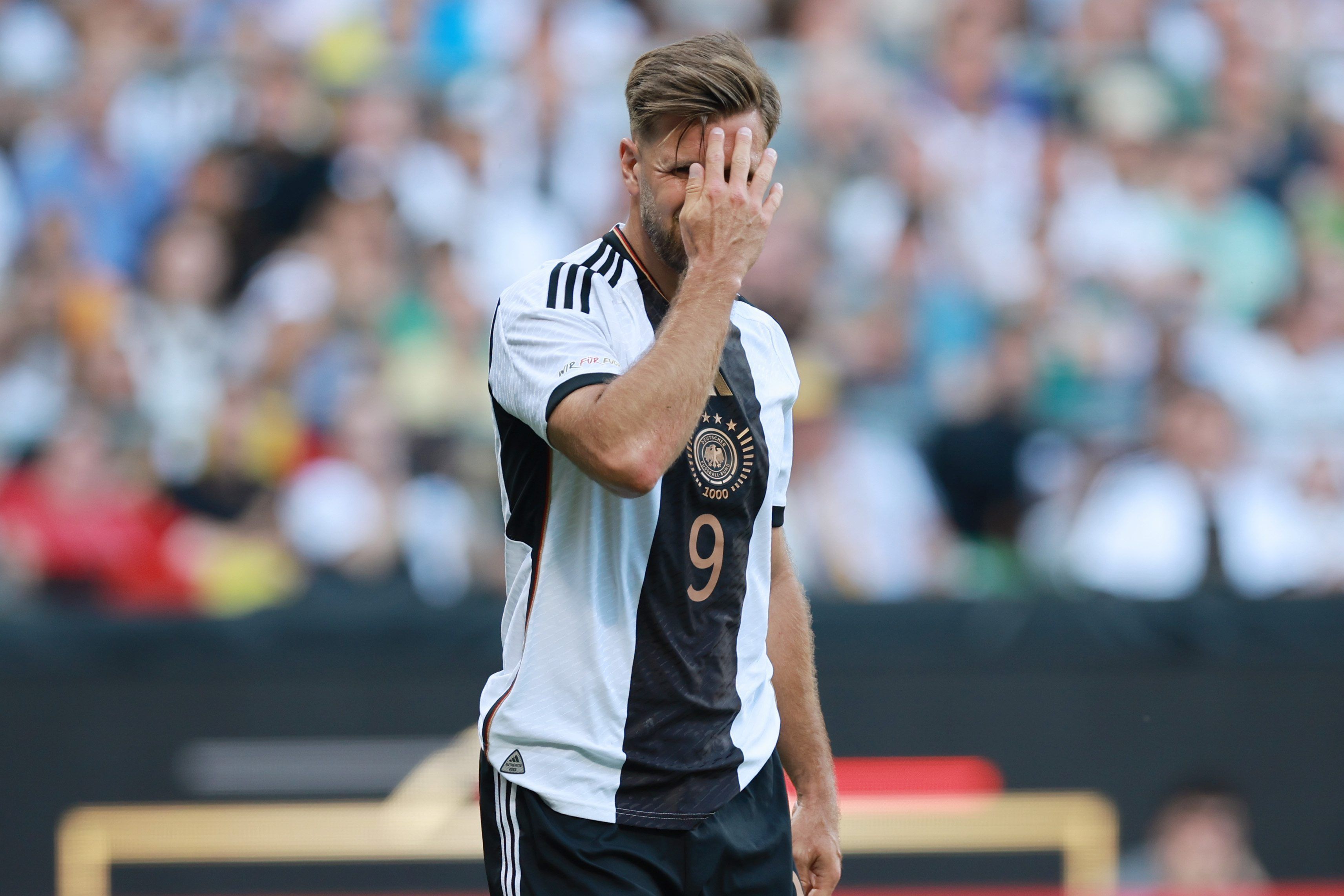 Deutschlands Niclas Füllkrug konnte beim 3:3 gegen die Ukraine einen Trteffer beisteuern.