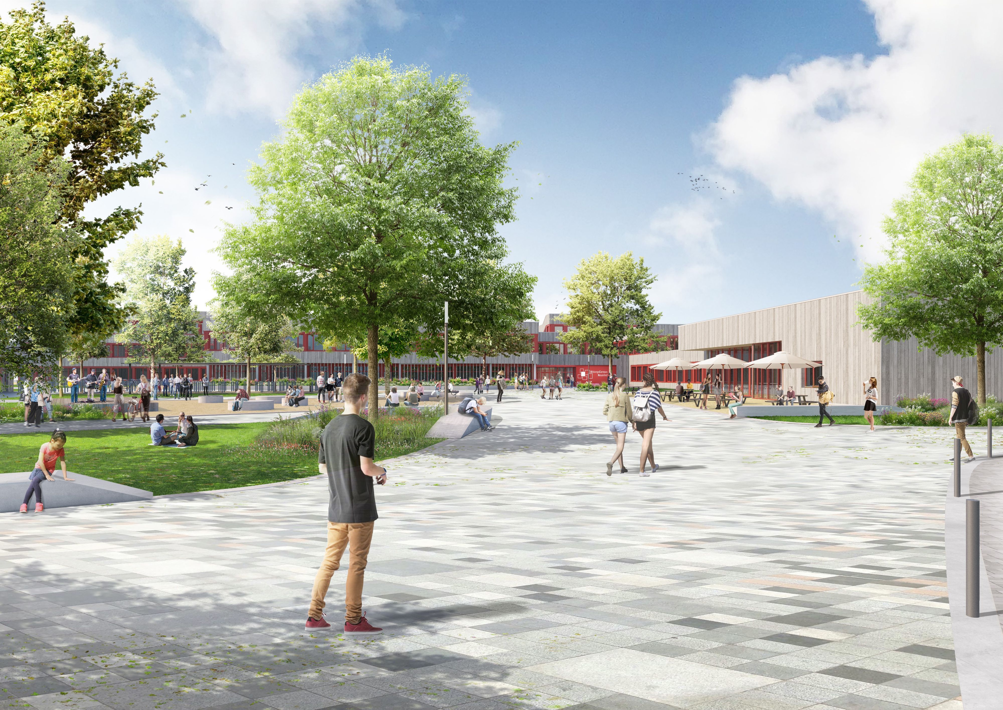 Eine Visualisierung des neuen Campus.