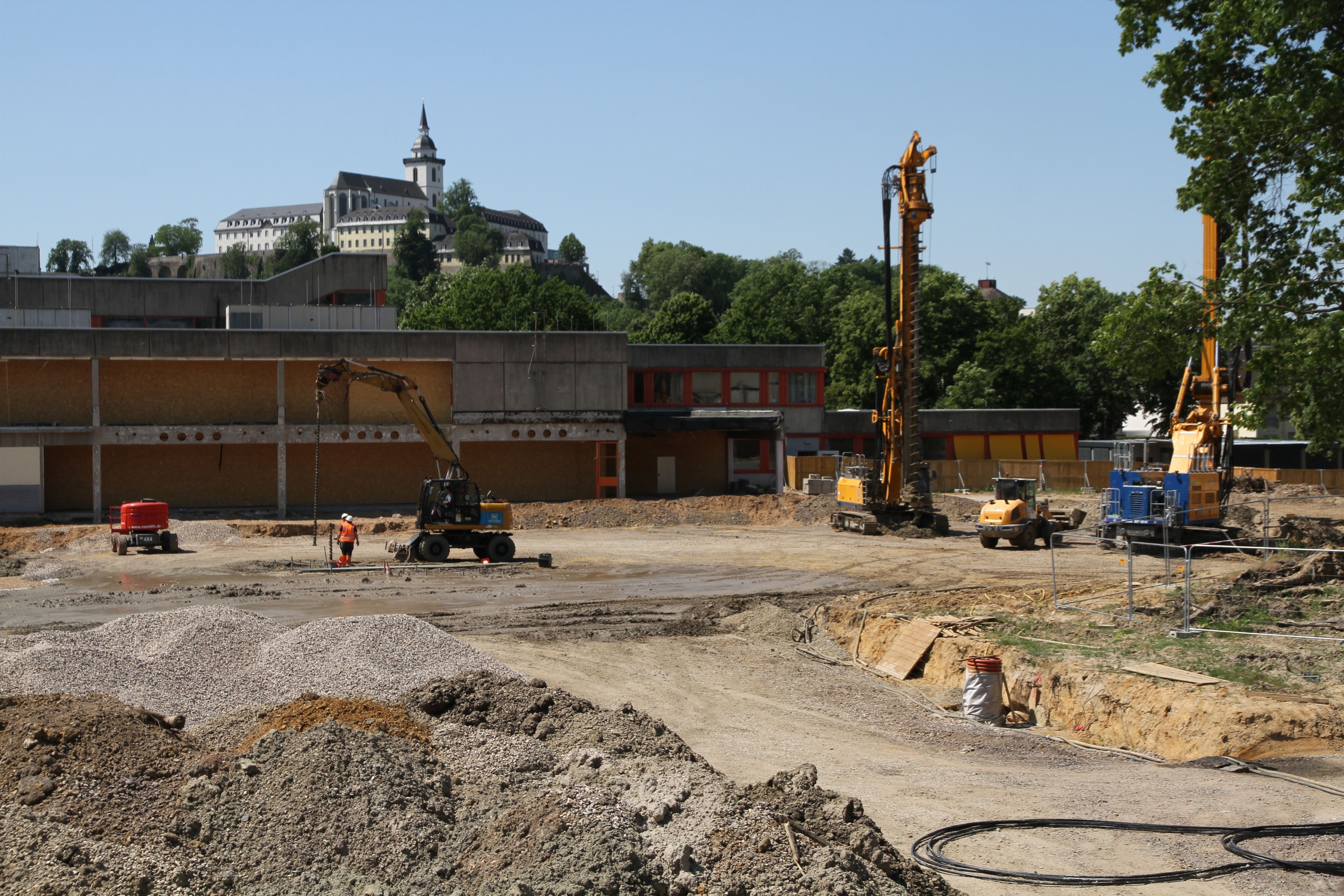 Die Baustelle des Bildungscampus Neuenhof