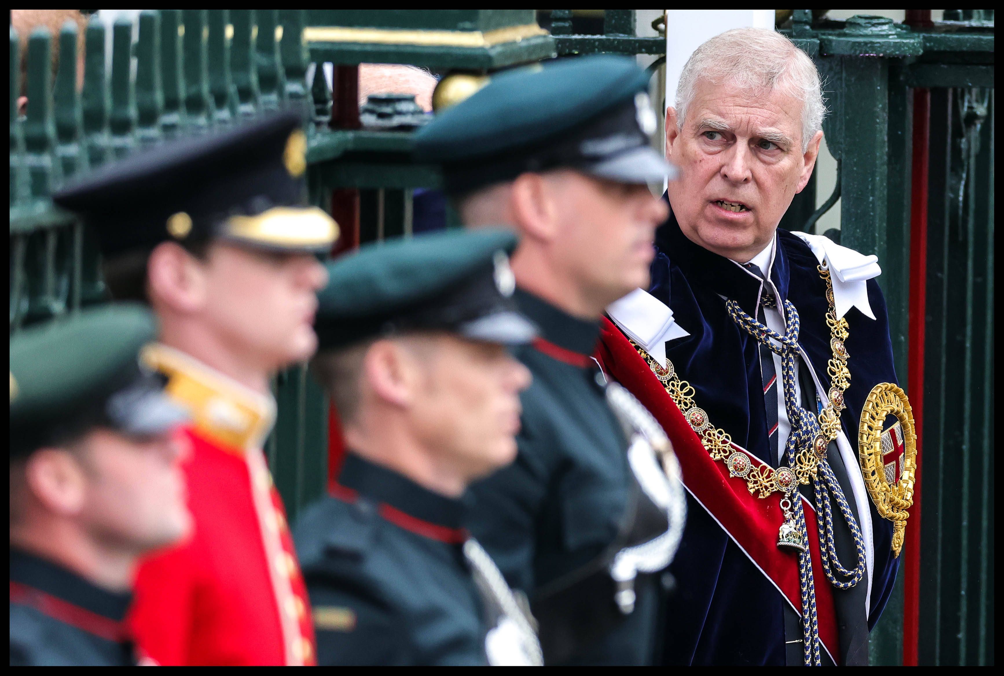 06/05/2023. London, United Kingdom. Coronation of King Charles III. Prince Andrew attends the Coronation of His Majesty King Charles III and Her Majesty The Queen Consort takes place at Westminster Abbey. PUBLICATIONxNOTxINxCHNxJPNxPOLxRUS Copyright: xAndrewxParsonsx/xParsonsxMediax PAR-8354-0726