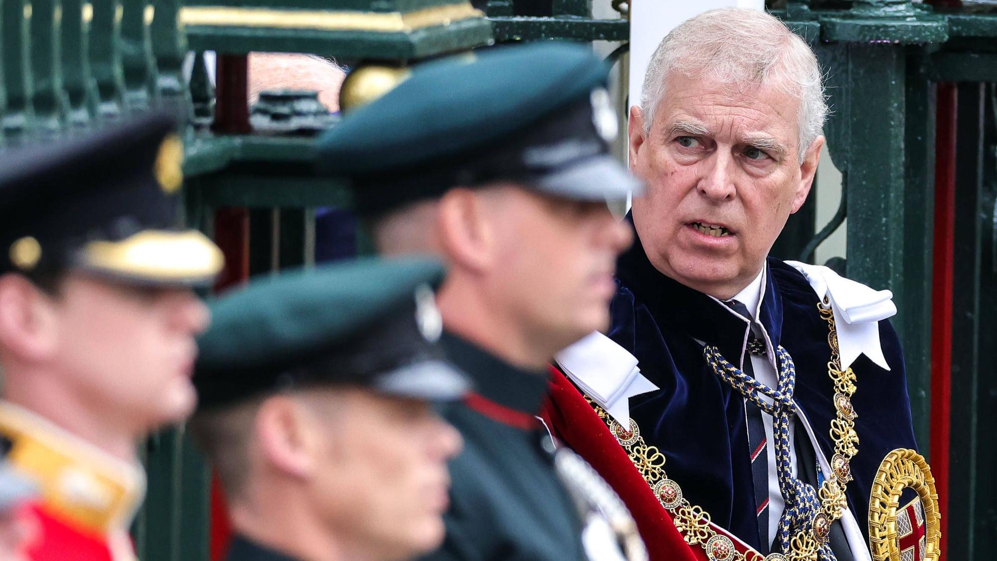 06/05/2023. London, United Kingdom. Coronation of King Charles III. Prince Andrew attends the Coronation of His Majesty King Charles III and Her Majesty The Queen Consort takes place at Westminster Abbey. PUBLICATIONxNOTxINxCHNxJPNxPOLxRUS Copyright: xAndrewxParsonsx/xParsonsxMediax PAR-8354-0726