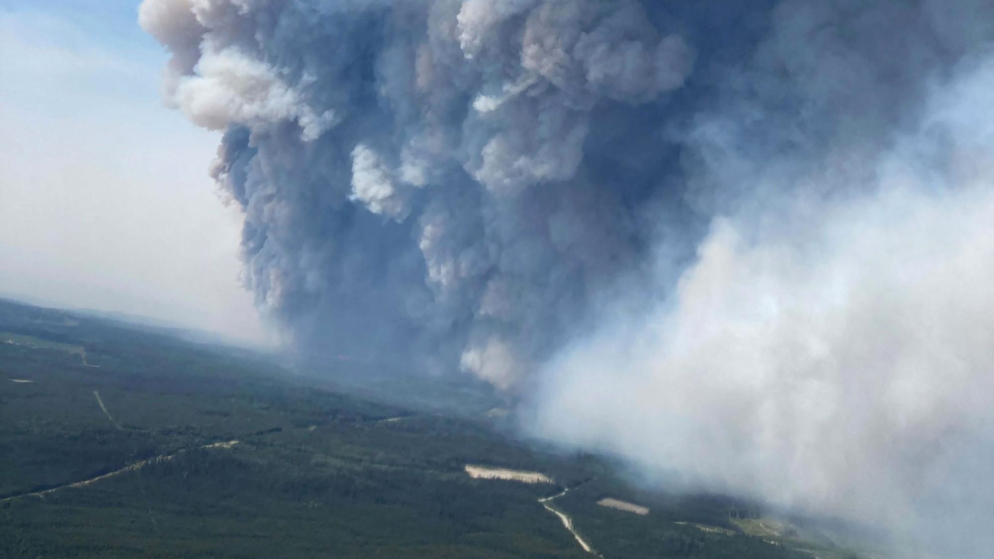 Waldbrand in Donnie Creek in British Columbia