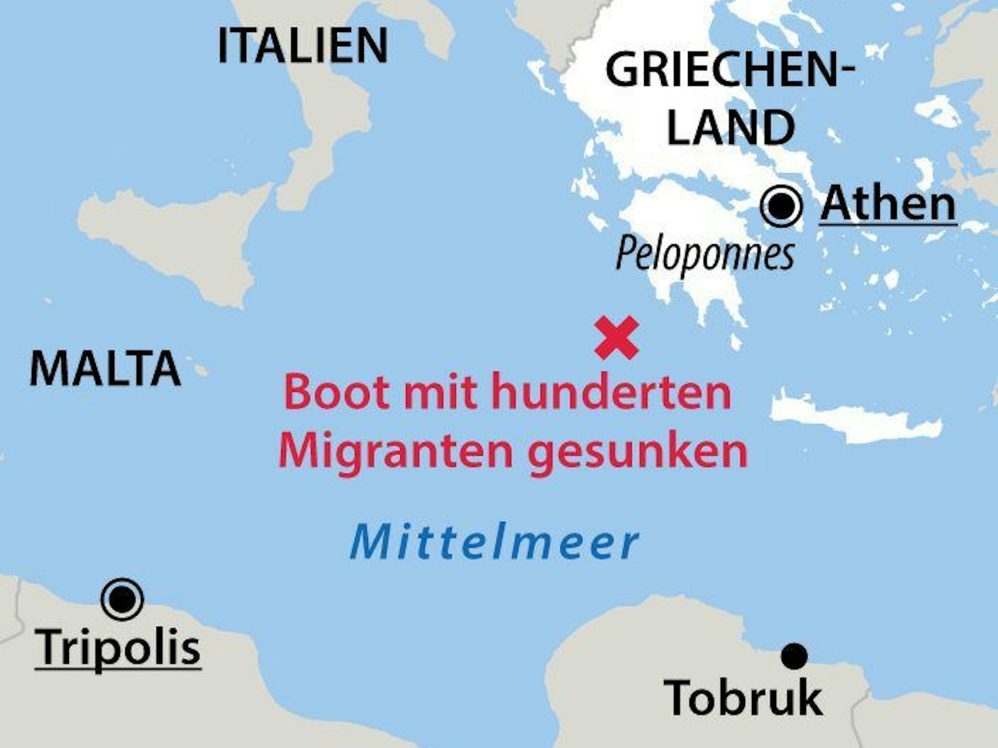 Eine Grafikkarte zeigt die genaue Stelle des Unglücks.