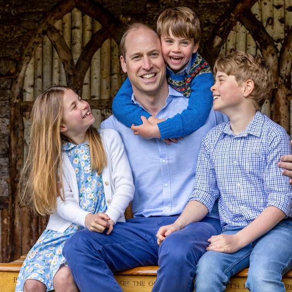 Prinz William mit seinen Kindern Prinzessin Charlotte, Prinz Louis und Prinz George.