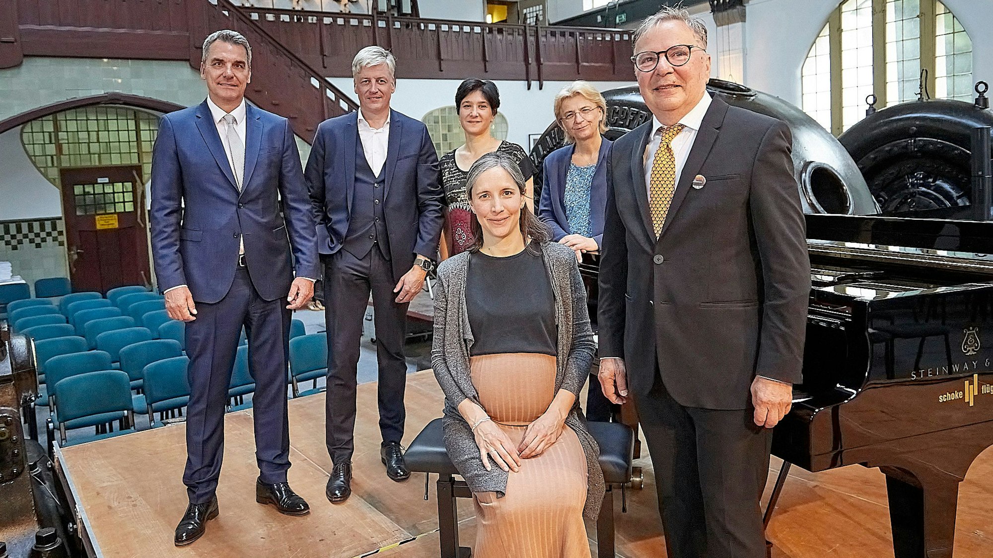 Das Bild zeigt die Organisatoren des Kammermusikfestivals.