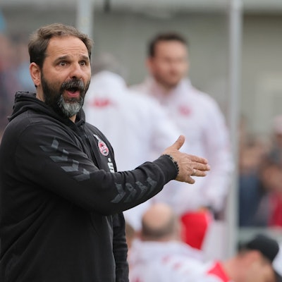 1.FC Köln U19 vs. FSV Mainz 05 U19, A Junioren Bundesliga, Halbfinal Rückspiel um die Deutsche Meisterschaft, Stefan Ruthenbeck (1.FC Köln), 14.04.2023, Bild: Herbert Bucco