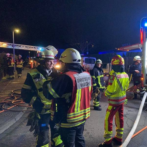 Die Feuerwehr Erftstadt bei einem Einsatz.