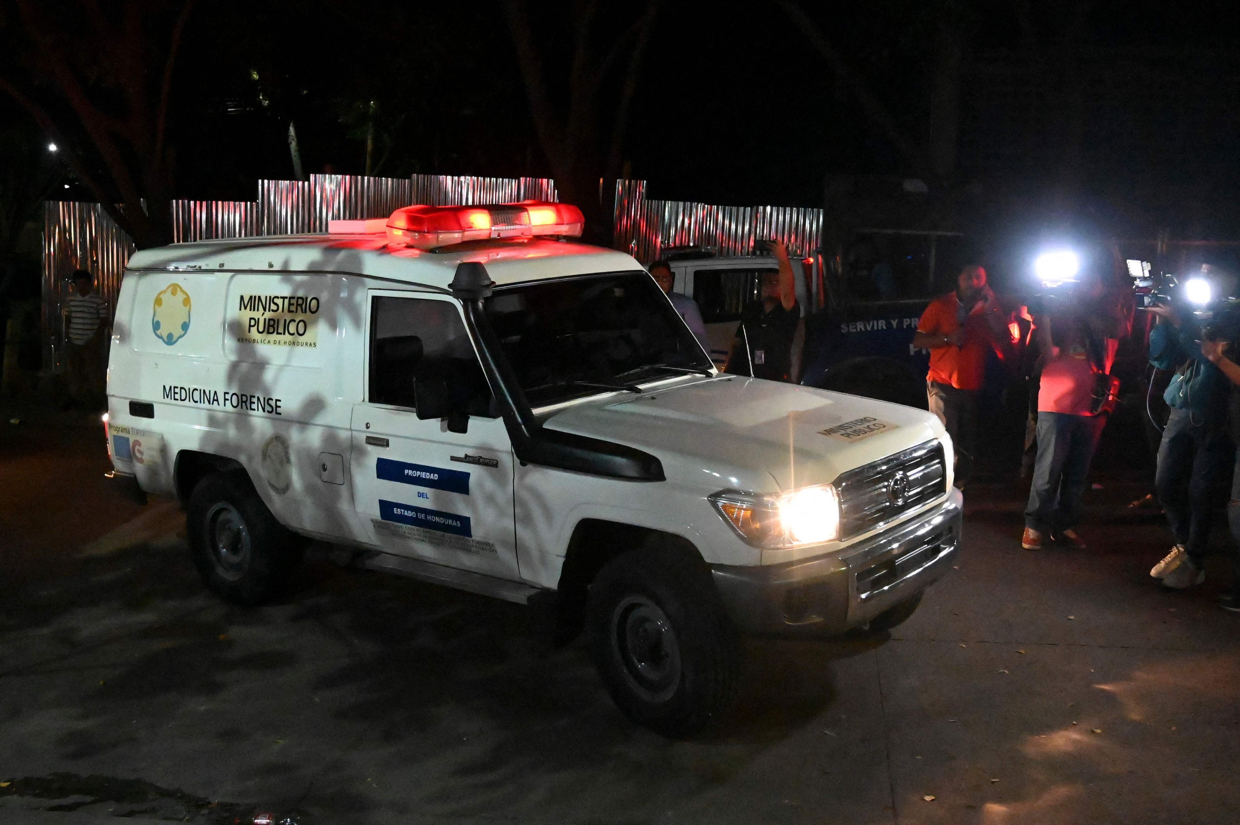 Ein Einsatzfahrzeug der Feuerwehr von Honduras
