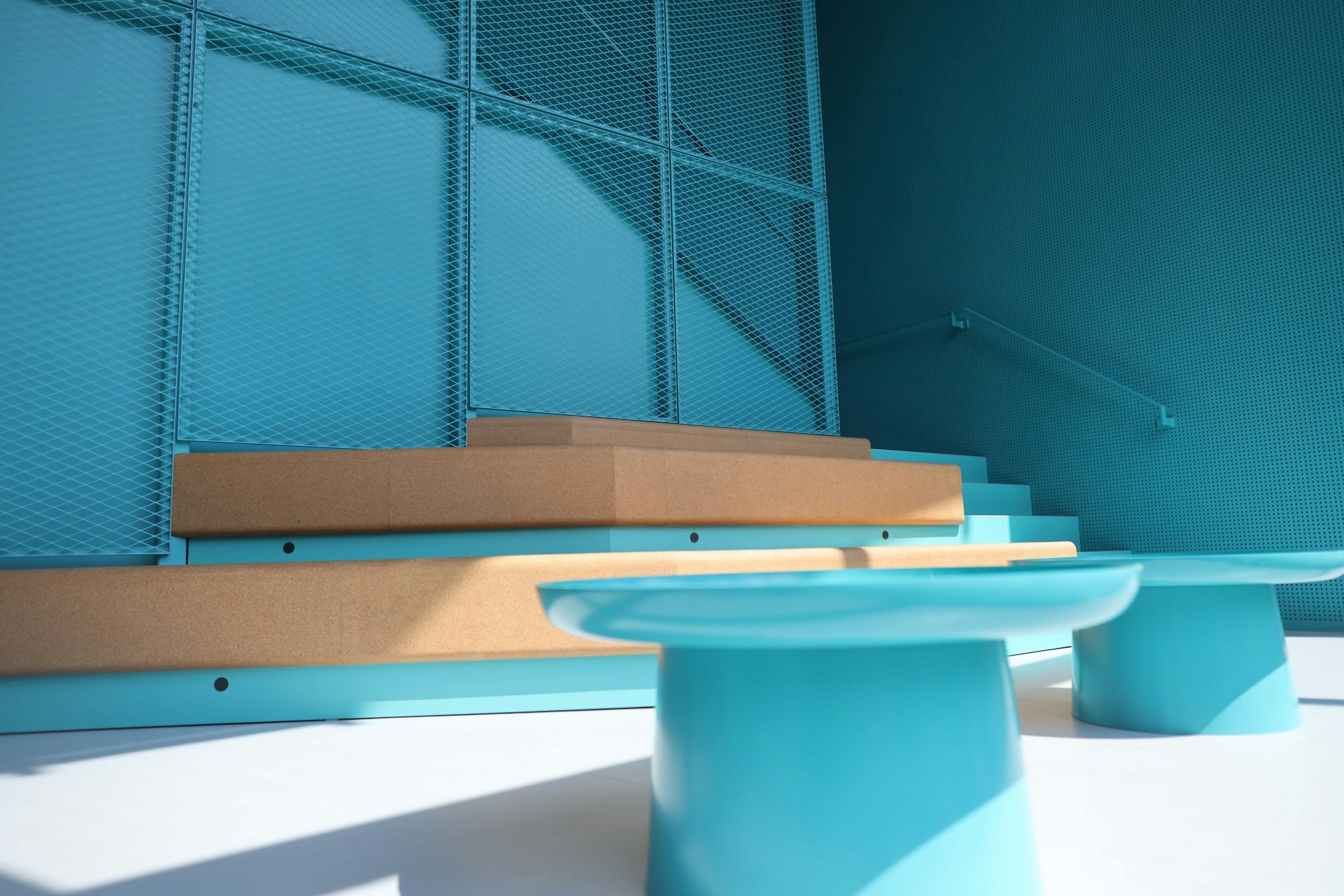 Das Ambiente ist modern und frisch.