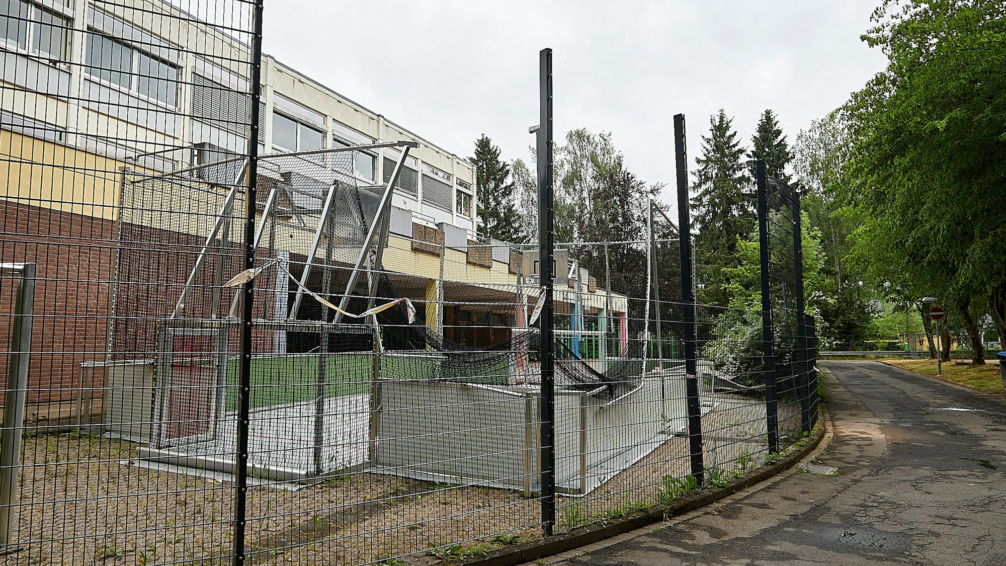 Das Foto zeigte die Sportanlage der Astrid-Lindgren-Schule.