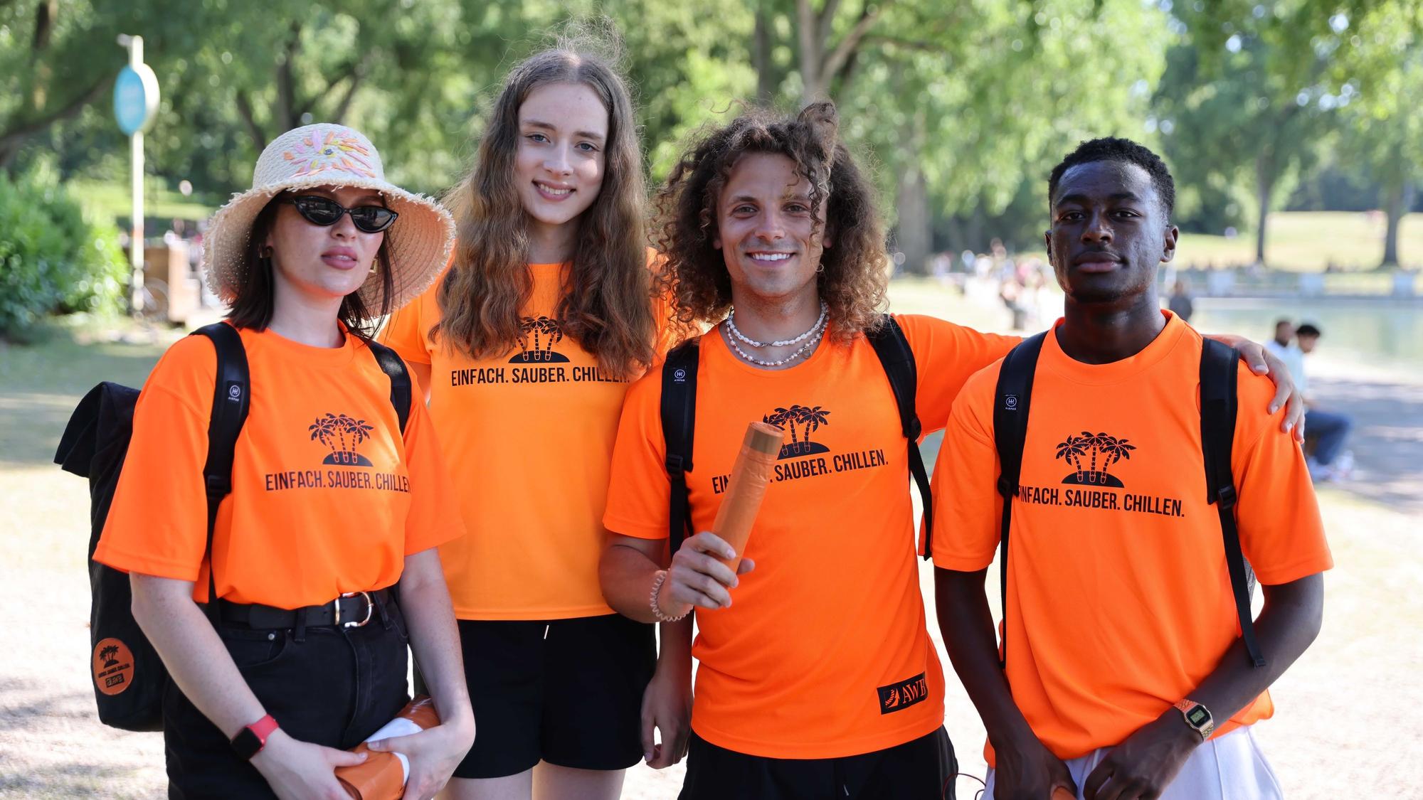 Grill-Scouts der AWB im Einsatz am Aachener Weiher